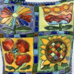 Blaue Kuh mit Blumen – Bild 10