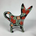 Katze mit bemalte Mohnblumen – Bild 4