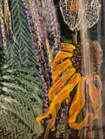 Dame vor Sonnenblumen und Physalisen – Bild 6