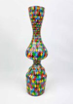 Buntkarierte Vase – Bild 3