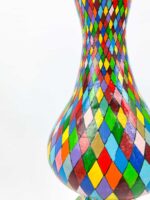 Buntkarierte Vase – Bild 9