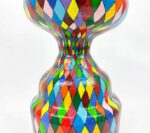 Buntkarierte Vase – Bild 8