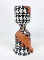 Hahnentritt-Muster Vase II – Bild 2