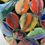 Bemalter Vogel-Windlicht mit bunten Blumen 1 – Bild 9