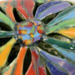 Bemalter Vogel-Windlicht mit bunten Blumen 1 – Bild 10