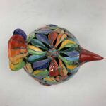 Bemalter Vogel-Windlicht mit bunten Blumen 1 – Bild 6