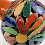 Bemalter Vogel-Windlicht mit bunten Blumen 3 – Bild 8