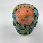 Bemalter Vogel-Windlicht mit bunten Sonnenblumen klein – Bild 5