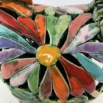 Bemalter Huhn-Windlicht mit bunten Blumen – Bild 7