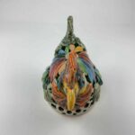 Bemalter Huhn-Windlicht mit bunten Blumen klein – Bild 5