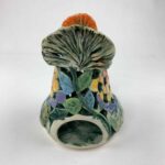 Bemalter Huhn-Windlicht mit bunten Rosenblumen klein – Bild 3