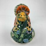 Bemalter Huhn-Windlicht mit bunten Rosenblumen klein – Bild 5