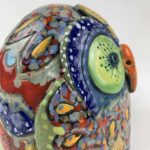 Große Bemalte ovale Eule – Bild 8