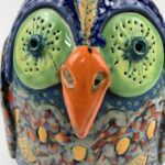 Große Bemalte ovale Eule – Bild 7