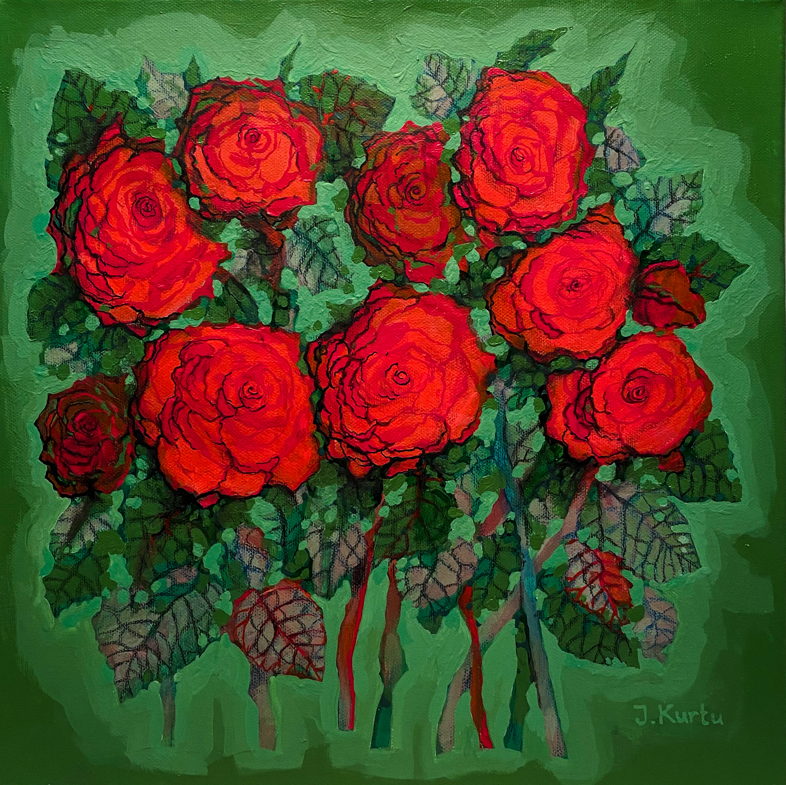 Zehn Rosen - Vollansicht Zehn Rosen – Bild 1