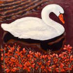 Schwan in Herbststimmung