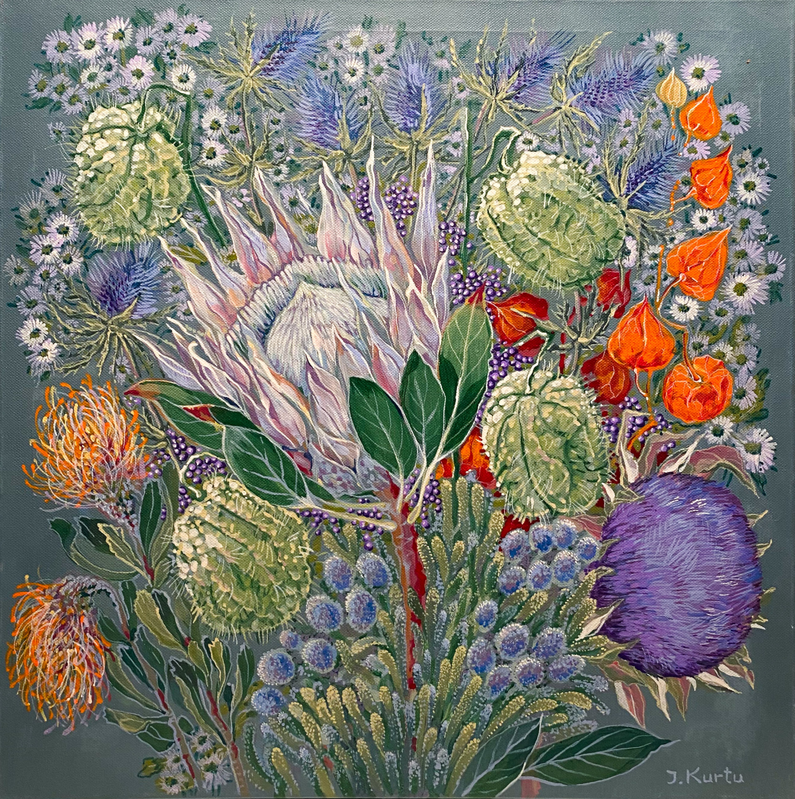 Blühender Blumenstrauß - Vollansicht Blühender Blumenstrauß – Bild 1