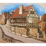 Stadt Autun in Frankreich