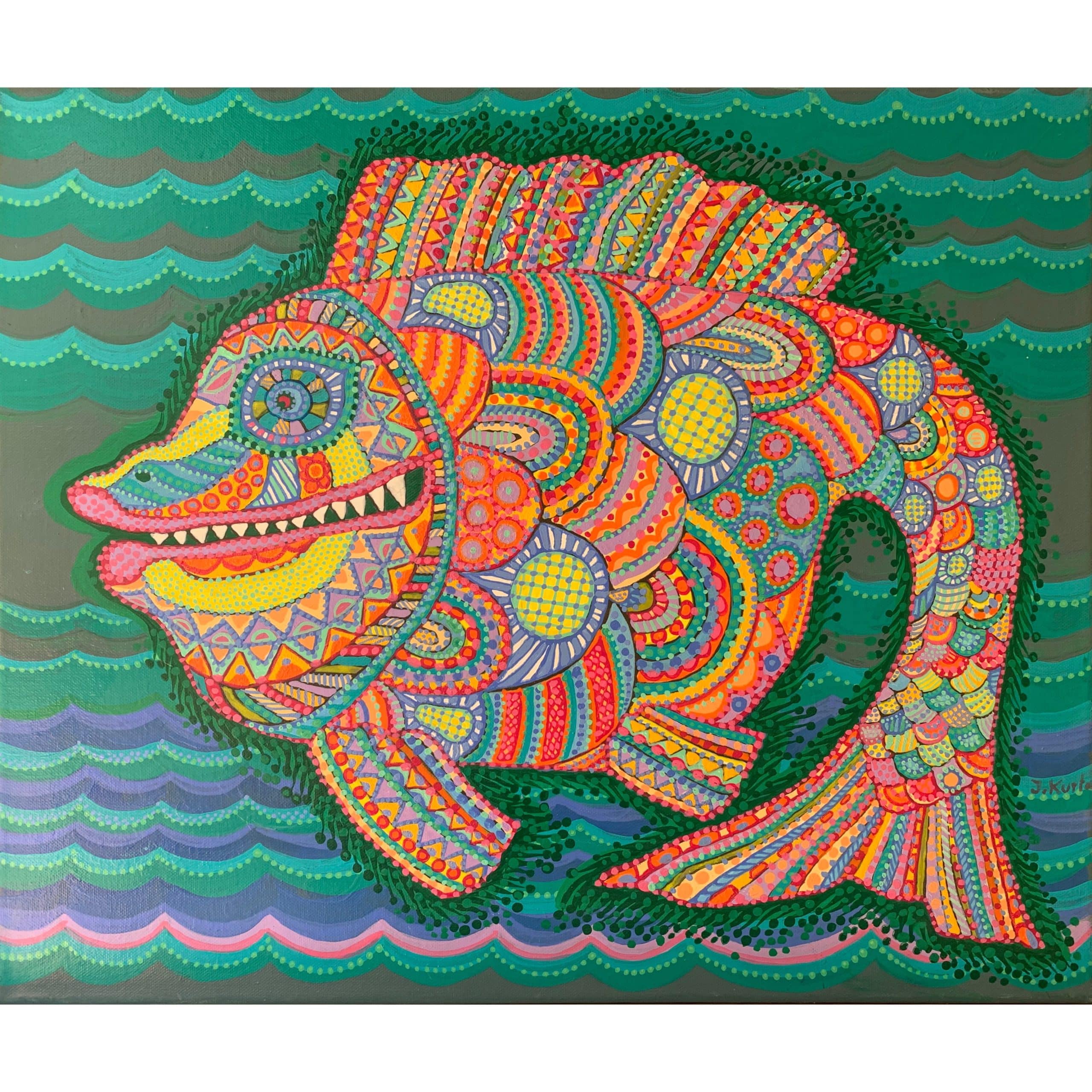 Whitagram-Image-36-scaled-1.jpg Bunter Fisch mit Zähnen – Bild 1