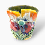 Kleine Vase mit Mohn