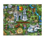 Poster Karte von Moldawien-2 – Bild 3